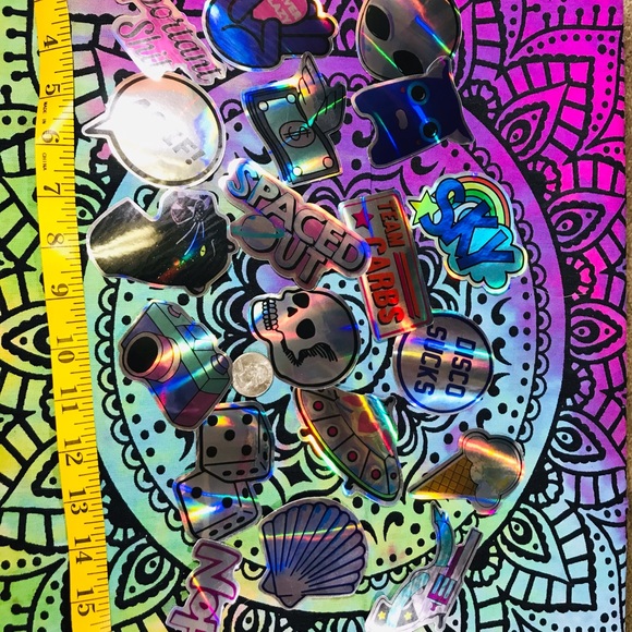 Ice Cream Metallic Prismatic Reflective Single Decor Sticker - Picture 4 of 7